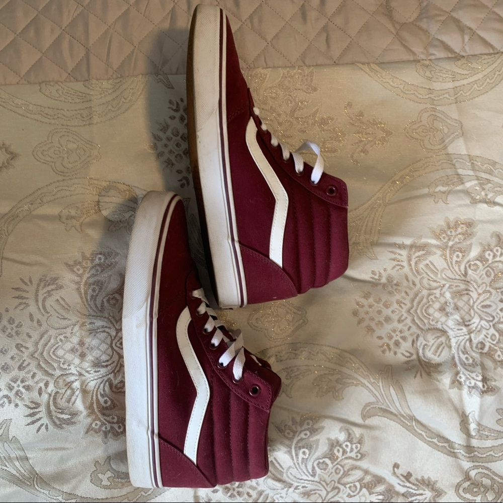 Burgundy vans